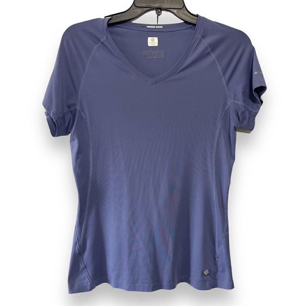 Columbia Women's Activated Cooling Omni-Freeze Zero‎ T-Shirt Blue Medium